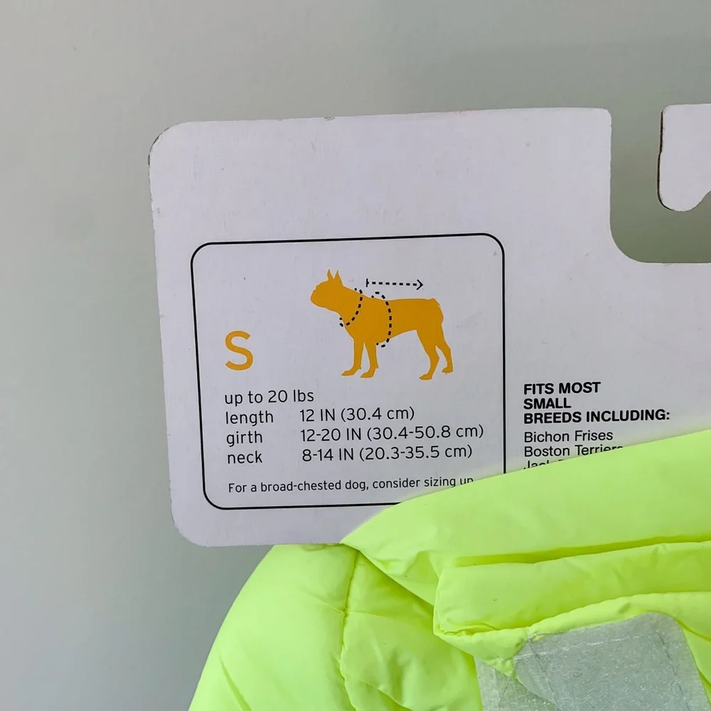 Boots & Barkley Yellow Neon Puffer Jacket Vest